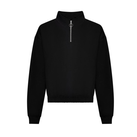 Sweat court col zippé femme personnalisé