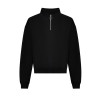 Sweat court col zippé femme personnalisé