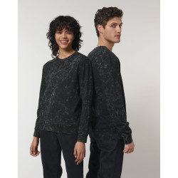 Le sweat-shirt unisexe à col rond et à motif taches personnalisé