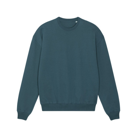 Sweatshirt unisexe à col rond, boxy et sec au toucher personnalisé