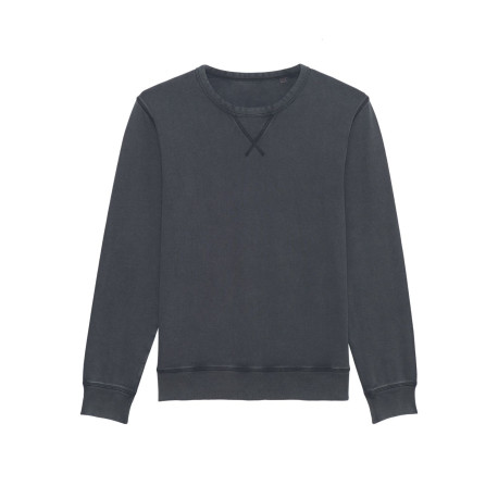 Le sweat-shirt col rond unisexe teinté pièce personnalisé