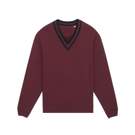 Le sweat-shirt unisexe à col V personnalisé