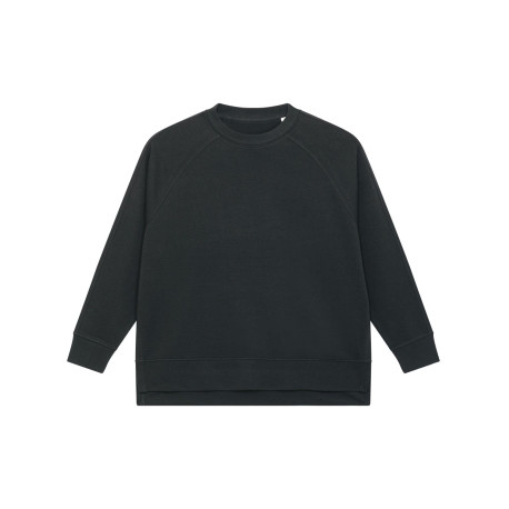 Le sweat-shirt oversize à col rond pour femme personnalisé
