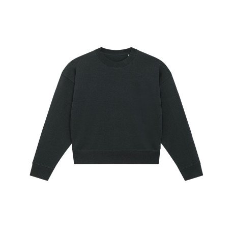 Le sweat-shirt crop à col rond pour femme personnalisé