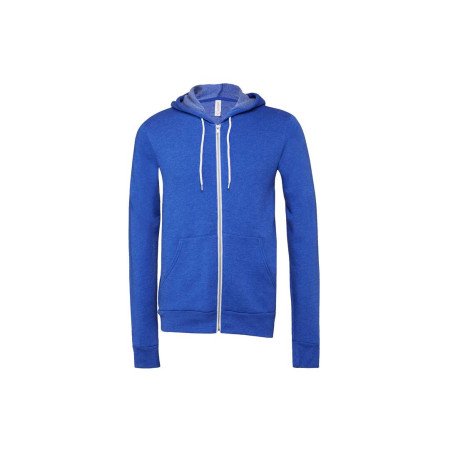 Sweat capuche zippé unisexe vierge ou à personnaliser