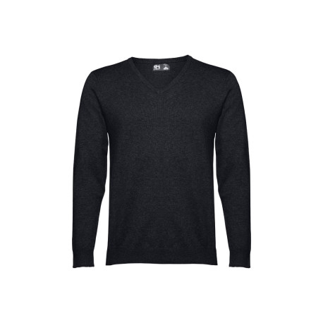 THC MILAN. Pullover col "V" pour homme vierge ou à personnaliser