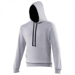 Sweat à capuche bicolore "AWDIS" vierge ou à personnaliser